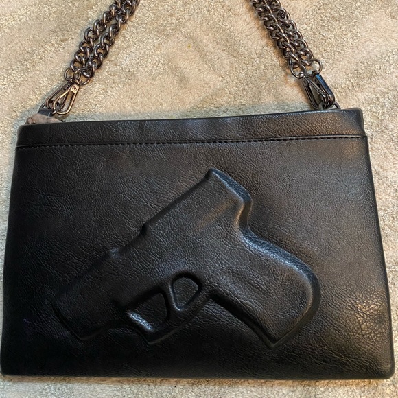 Handbags - Vlieger & Vandam gun bag clutch black